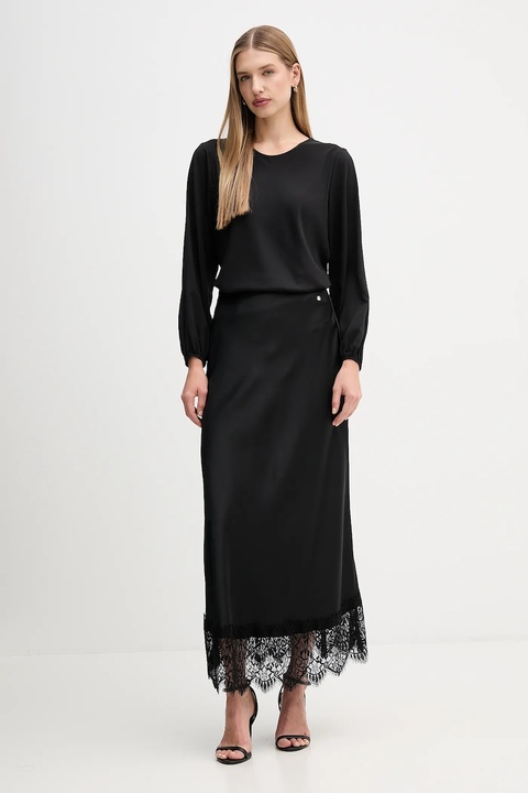 Pedro del Hierro spódnica kolor czarny midi rozkloszowana 7592146 - zdjęcie produktu nr 2