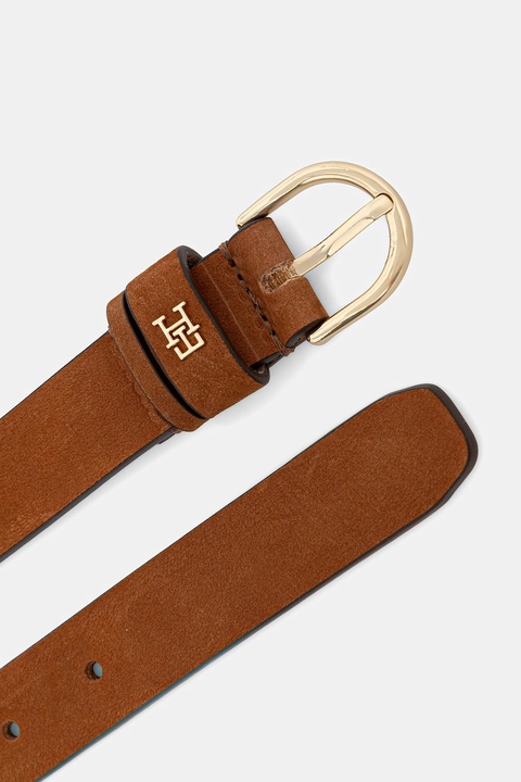 Tommy Hilfiger pasek skórzany damski kolor brązowy AW0AW17762 - zdjęcie produktu nr 1