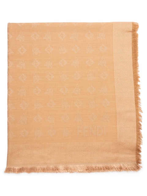 FENDI FF-jacquard scarf - Neutrals - zdjęcie produktu nr 2