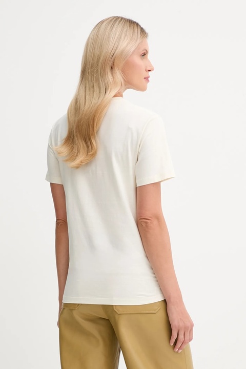 Bally t-shirt bawełniany damski kolor beżowy WJE085 - zdjęcie produktu nr 2