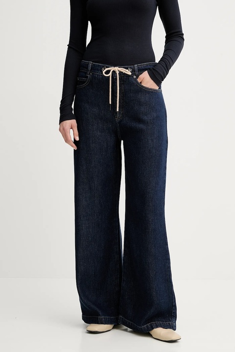 MUNTHE jeansy OBEY damskie kolor granatowy 247143024715 - zdjęcie produktu nr 1