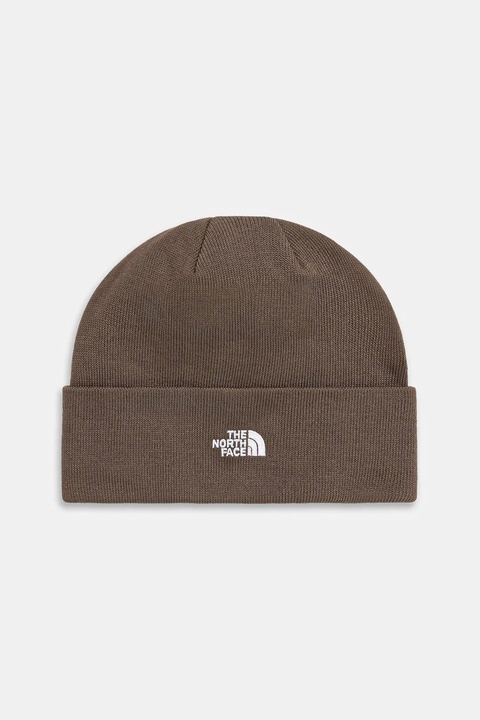 The North Face czapka Norm Beanie kolor brązowy NF0A5FW11OI1 - zdjęcie produktu nr 1