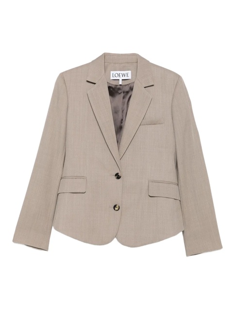 LOEWE single-breasted wool blazer - Neutrals - zdjęcie produktu nr 1