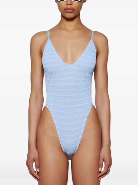 Bond-eye textured-stripe swimsuit - Blue - zdjęcie produktu nr 2
