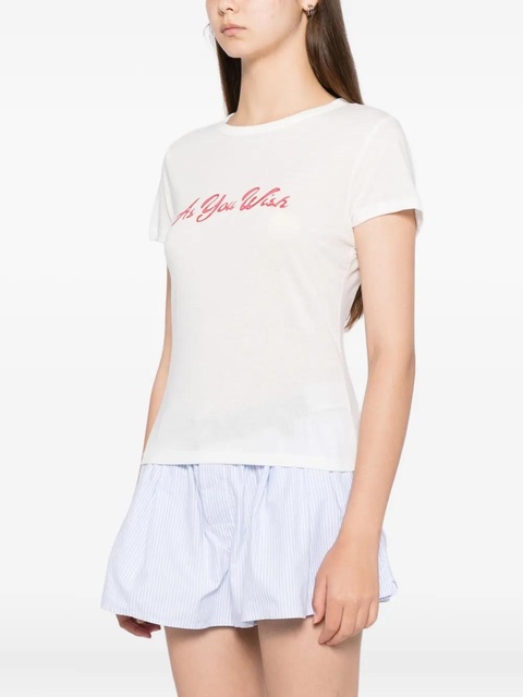 Reformation Max Slim T-shirt - White - zdjęcie produktu nr 2
