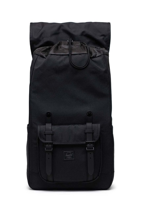 Herschel plecak Little America™ kolor czarny duży gładki - zdjęcie produktu nr 2