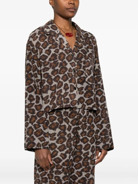 Nanushka animal-print shirt - Brown - zdjęcie produktu nr 2