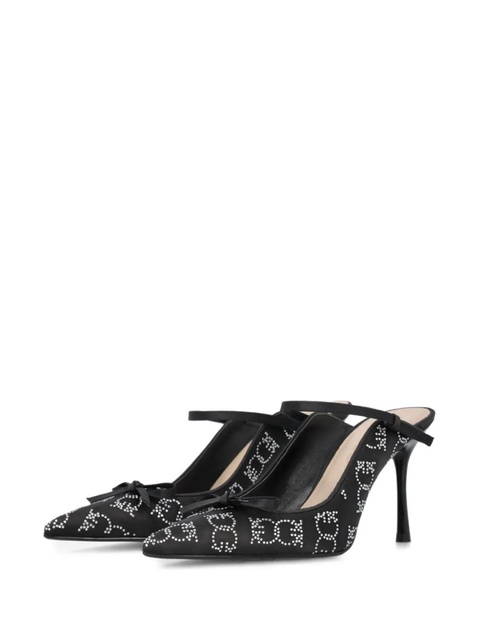 PINKO crystal-embellished mules - Black - zdjęcie produktu nr 1