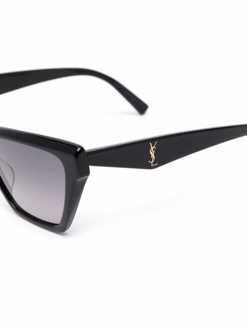Saint Laurent Eyewear square-frame sunglasses - Black - zdjęcie produktu nr 2