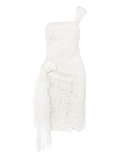 Valentino Garavani floral lace one-shoulder midi dress - White - zdjęcie produktu nr 1