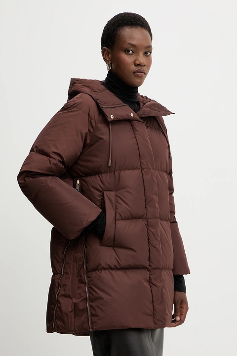 Weekend Max Mara kurtka puchowa NEWBEMBO kolor brązowy zimowa 2525496072600 - zdjęcie produktu nr 1