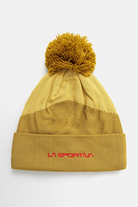 LA Sportiva czapka Knitty kolor żółty z grubej dzianiny ZZSH032 - zdjęcie produktu nr 1