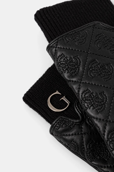 Guess rękawiczki CALISTA damskie kolor czarny AW5402 POL02 - zdjęcie produktu nr 1