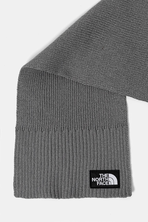 The North Face szalik TNF Logo Box kolor szary gładki NF0A8CHGDYY1 - zdjęcie produktu nr 2