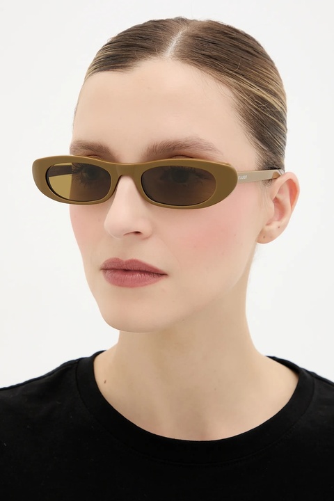 Saint Laurent okulary przeciwsłoneczne SHADE damskie kolor brązowy SL 557 - zdjęcie produktu nr 1