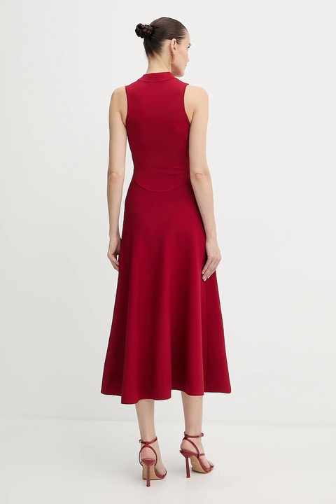 Guess sukienka CASSANDRA kolor czerwony maxi rozkloszowana W5YK0S Z0241 - zdjęcie produktu nr 2