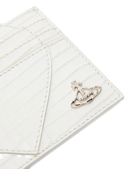Vivienne Westwood heart-shaped leather card holder - White - zdjęcie produktu nr 1