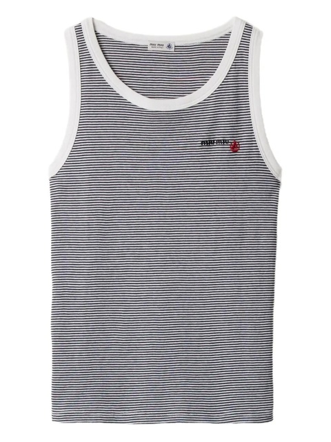 Miu Miu x Petit Bateau ribbed top - White - zdjęcie produktu nr 1