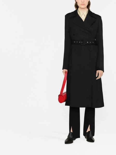 Jil Sander single-breasted belted-waist coat - Black - zdjęcie produktu nr 2