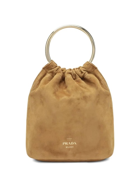 Prada ring-handle bucket bag - Brown - zdjęcie produktu nr 1