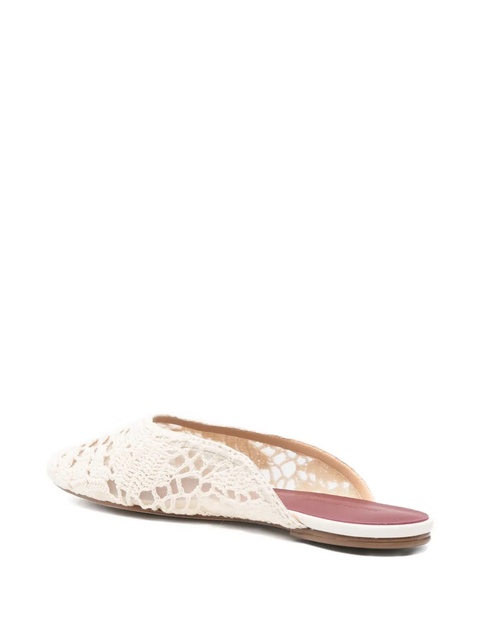 Magda Butrym crochet-lace mules - Neutrals - zdjęcie produktu nr 2