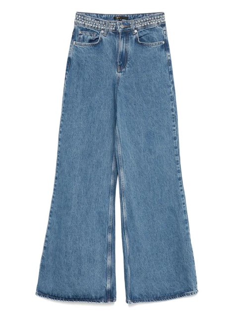 Maje studded-waistband jeans - Blue - zdjęcie produktu nr 1