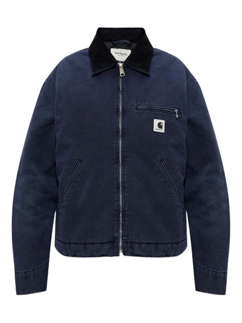Carhartt WIP zip-fastening logo-patch jacket - Blue - zdjęcie produktu nr 1