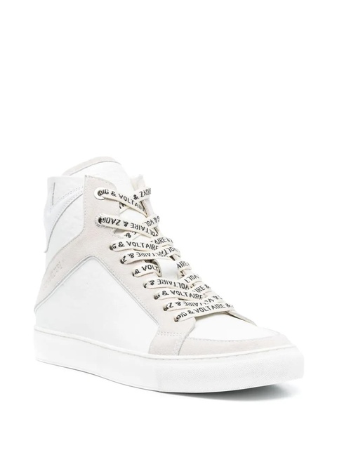 Zadig&Voltaire High Flash panelled leather sneakers - White - zdjęcie produktu nr 2