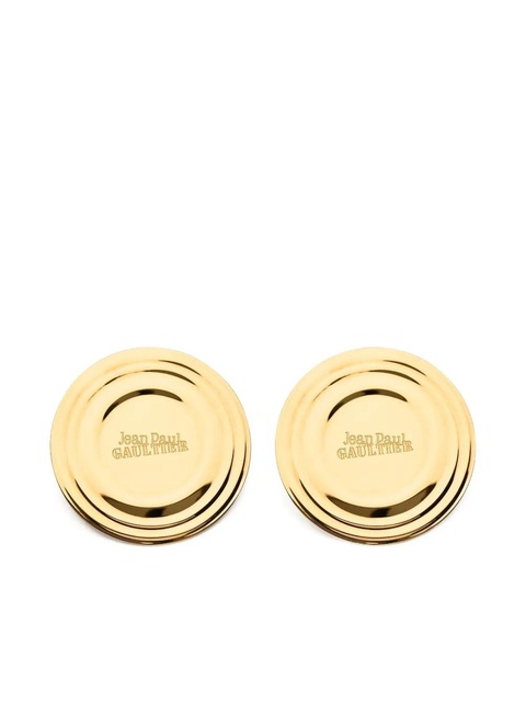 Jean Paul Gaultier logo-engraved earrings - Gold - zdjęcie produktu nr 1