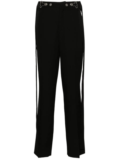 Jean Paul Gaultier pressed-crease tapered trousers - Black - zdjęcie produktu nr 1