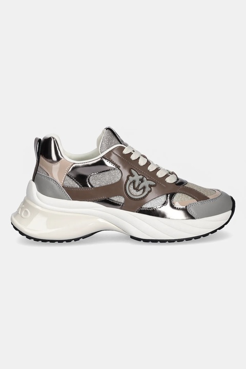 Pinko sneakersy Ariel 15 damskie kolor szary SS0067E032L15 - zdjęcie produktu nr 2