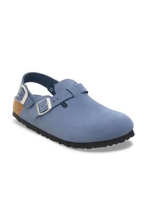 Birkenstock klapki nubukowe Tokio HEX damskie kolor niebieski 1030478 - zdjęcie produktu nr 1