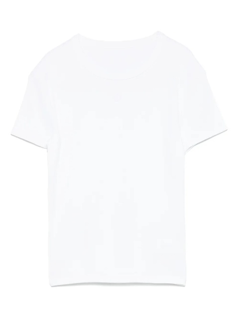 Maje logo-embroidered T-shirt - White - zdjęcie produktu nr 1