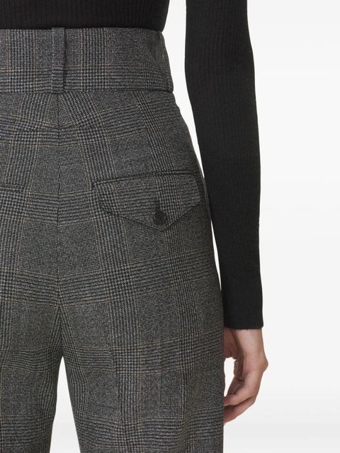 Lanvin high-waisted checked trousers - Grey - zdjęcie produktu nr 2