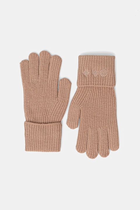 Guess rękawiczki z dodatkiem wełny CRESIDIA damskie kolor różowy AW5405 POL02 - zdjęcie produktu nr 1