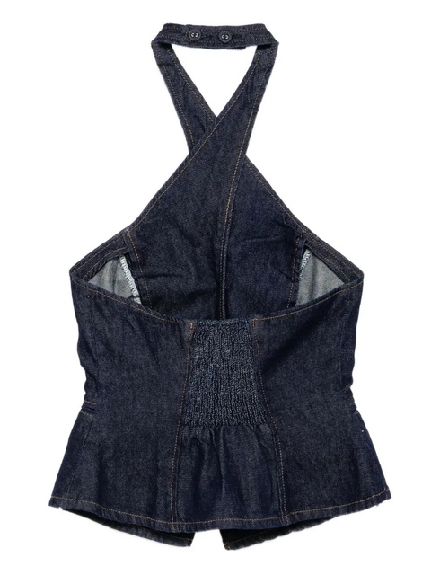 Reformation Tate denim top - Blue - zdjęcie produktu nr 1