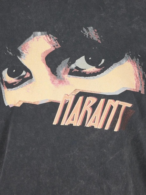 ISABEL MARANT eye-print long-sleeve T-shirt - Black - zdjęcie produktu nr 2