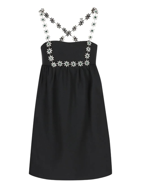Prada crystal-embellished sweetheart dress - Black - zdjęcie produktu nr 1