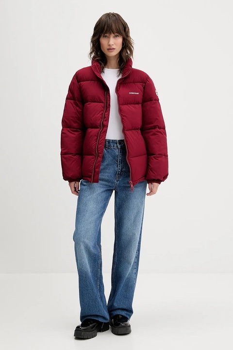 Guess Jeans kurtka damska kolor bordowy W4BL21 WGII2 - zdjęcie produktu nr 2