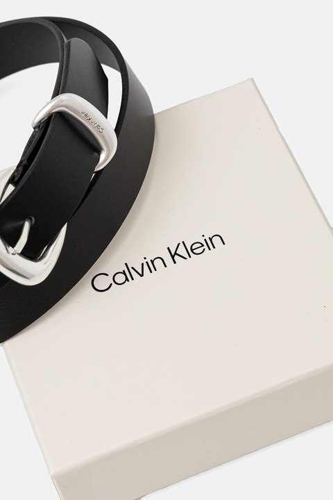 Calvin Klein pasek skórzany damski kolor czarny LV04K7012G - zdjęcie produktu nr 2