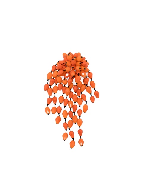 ISABEL MARANT beaded-cluster earrings - Orange - zdjęcie produktu nr 2
