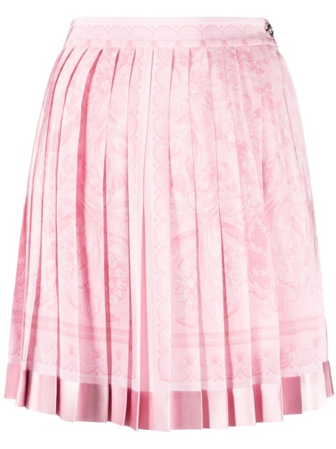 Versace Barocco pleated miniskirt - Pink - zdjęcie produktu nr 1
