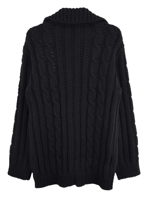 The Row Eleo cable-knit cardigan - Black - zdjęcie produktu nr 2