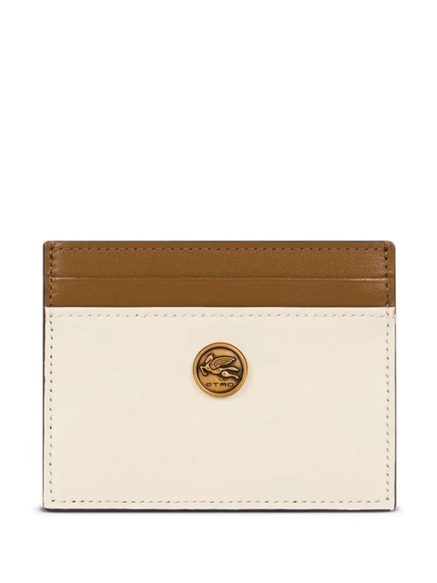 ETRO two-tone leather cardholder - White - zdjęcie produktu nr 1