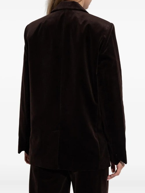 Zadig&Voltaire double-breasted velvet blazer - Brown - zdjęcie produktu nr 2