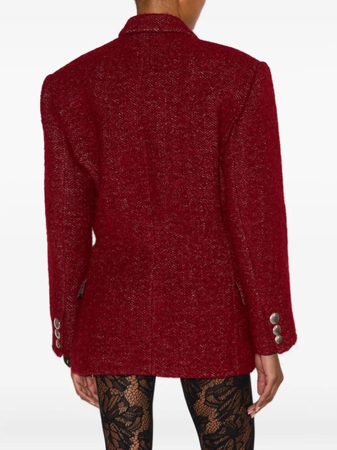 ISABEL MARANT Gallie single-breasted textured blazer - zdjęcie produktu nr 2