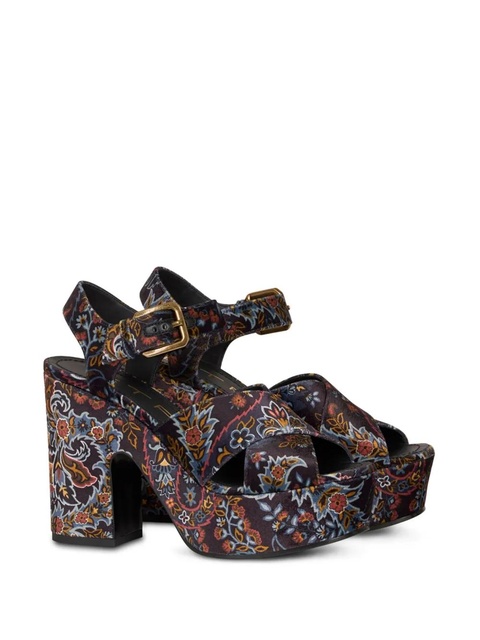 ETRO paisley-print leather sandals - Brown - zdjęcie produktu nr 2