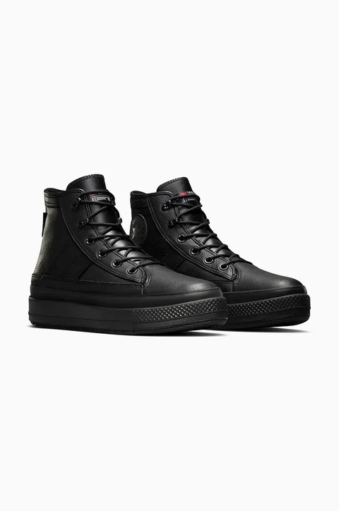 Converse sneakersy skórzane Chuck Taylor All Star Equip Waterproof kolor czarny A08557C - zdjęcie produktu nr 2