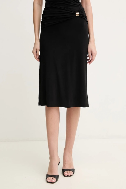 Herve Leger spódnica Valentina kolor czarny midi rozkloszowana RMJ3518812 - zdjęcie produktu nr 1