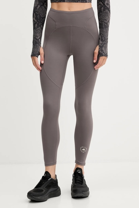 adidas by Stella McCartney legginsy treningowe TruePurpose damskie kolor brązowy gładkie JM1400 - zdjęcie produktu nr 1
